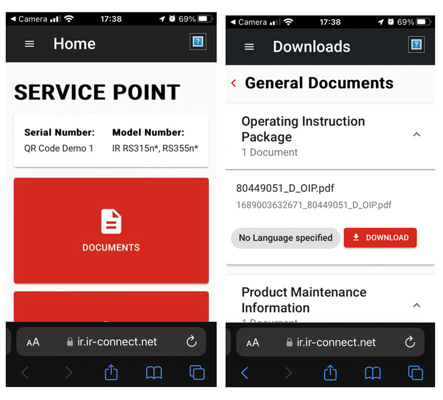 Service Point Ingersoll Rand